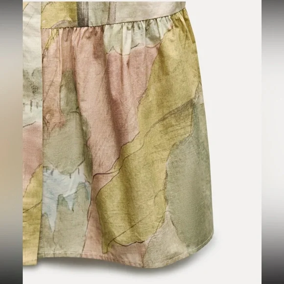 ZARA PRINTED SHORT DRESS - Picture 9 of 10